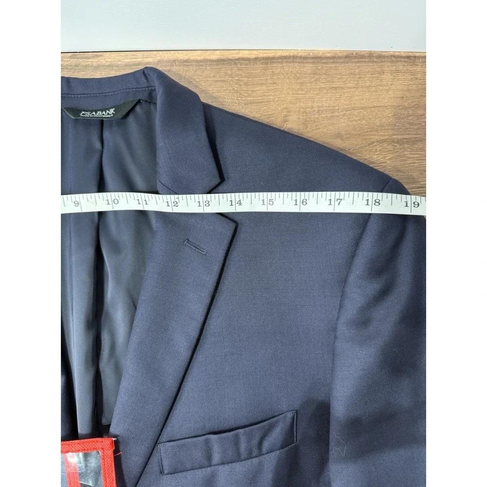 Jos‎ A Bank Blazer Mens Size 44R Navy Blue Classic Sport Coat